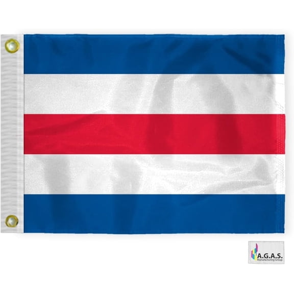 AGAS Charlie Code C Marine Signal Flag - Printed 200D Nylon - Canvas Header - Brass Grommets - Colorfast & Stitched Edges - Nautical Boat Flag - Naval Code Signal Flag.