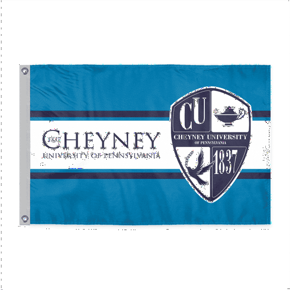 AGAS Mini Cheyney University Wolves Boat Flag 12x18 Inch Polyester with Brass Grommets