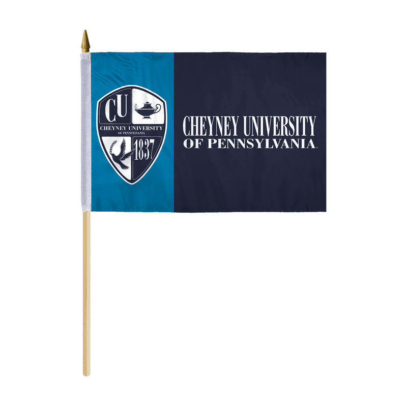 AGAS Cheyney University Wolves flags on sticks 12