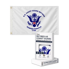 AGAS Coast Guard Retired 3x5ft Polyester Flag