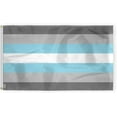 thumbnail image 1 of AGAS Demiboy Pride Flag 3x5 Ft - Double Sided Printed 200D Nylon - Brass Grommets Stitched Edges Fade Proof Sharp Colors - Demi Man Lgbtq Flag 3x5 Fts, 1 of 1