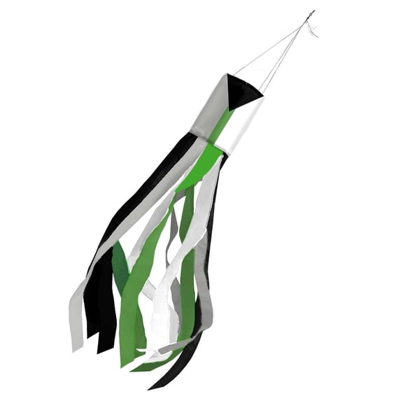 AGAS Demiromantic Pride 60 inch Column Windsock - Printed Single Sided on Outdoor Heavy Duty Nylon - Clip for Hanging