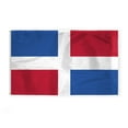 thumbnail image 1 of AGAS Dominican Republic Flag - 6x10 ft - 200D Nylon - Stitched Edges - Canvas Header Brass Grommets - Fade Proof - Large Size - Pavillon République Dominicaine., 1 of 1