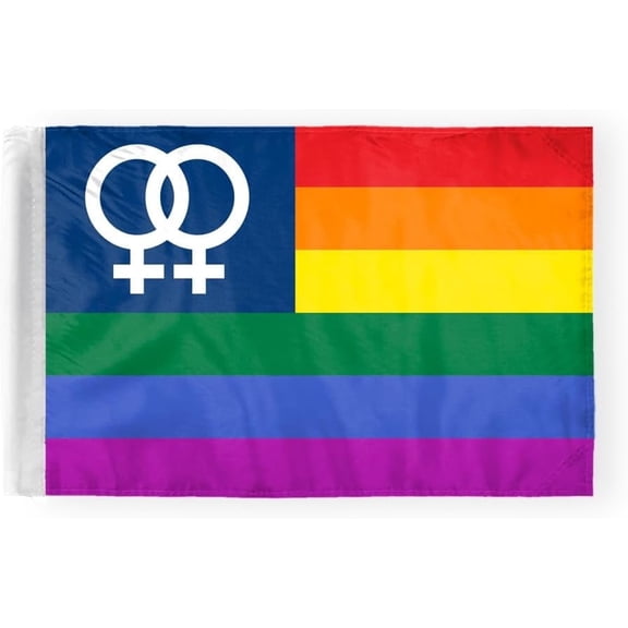 AGAS Double USA Venus Motorcycle Flag 6x9 inch - Double-Layered Printed 2-Ply Durable Knitted Polyester - 0.75 inch Sleeve- Fits on 3/8" Mount Pole