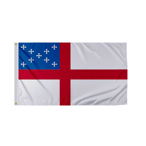 AGAS Episcopal Church Flag 3x5 ft -Single Sided, Polyester with Header and Plated Grommets
