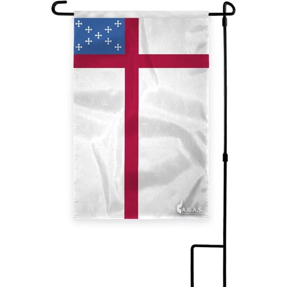 AGAS Episcopal Church Garden Flag 18x12 inches- Single Sided, 200D Heavy Duty Nylon Outdoor Flag