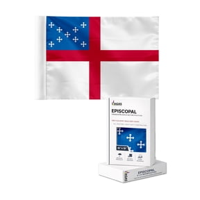AGAS Episcopal Church Motorcycle Flag 6x9 inches- Double Sided, Wrap Knitted Polyester, Flag Only