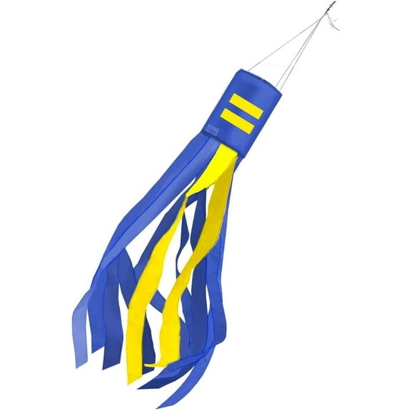 AGAS Equality Pride 60 inch Column Windsock - Printed Single Sided on Outdoor Heavy Duty Nylon - Hanging Decoration Windsocks for Yard Yellow Ribbon Yard Décor - Clip for Hanging