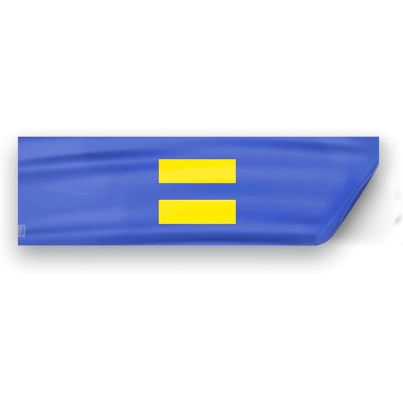 AGAS Equality Pride Flag 3x10 inch Static Window Cling -Vinyl Material - Removable, Resusable and Leaves no Residue