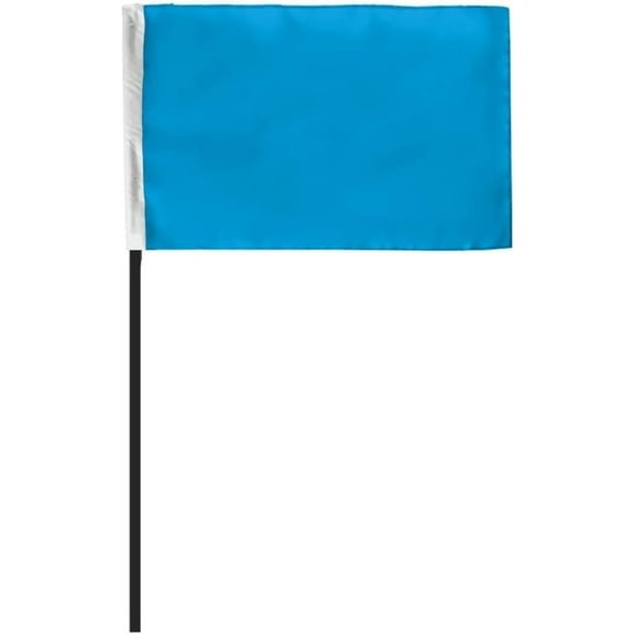 AGAS Faster Racing Stick Flag 4x6 inch - Light Blue Racing Flag
