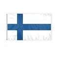 thumbnail image 1 of AGAS Finland Flag 3x5 ft Double Stitched Hem 100% Polyester Metal Grommets Indoor Finnish National Flag, 1 of 1