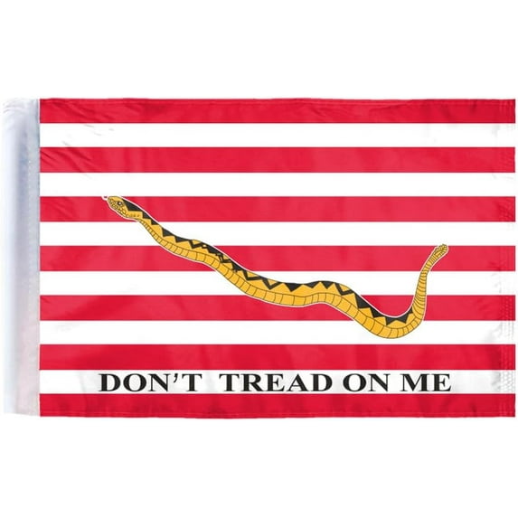 AGAS First Navy Jack Historic Flag Motorcycle Flag 6x9 inch Double Sided Printed Wrap Knitted Polyester Double Stitched Hem Ist Navy Jack Bike Flag