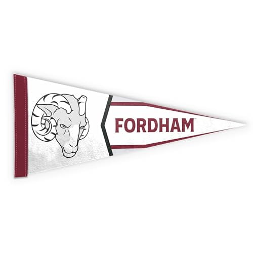 AGAS Fordham University Felt Pennant 12 x 30 inch Ram Head NCAA Wall Pennant FU Rams