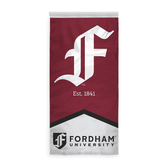 AGAS Fordham University Vertical Banner 2 x 4 ft F Logo NCAA Fordham Rams Hanging Banner