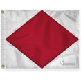 thumbnail image 1 of AGAS Foxtrot Code F Marine Signal Flag - Printed 200D Nylon - Canvas Header - Brass Grommets - Colorfast & Stitched Edges - Nautical Boat Flag - Naval Code Signal Flag., 1 of 1