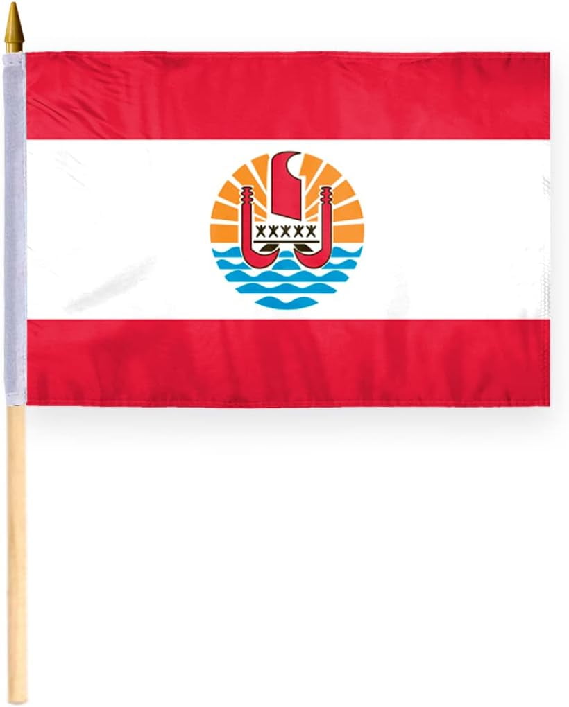 AGAS French Polynesia Tahiti Flag 2x3 ft Outdoor 200D Nylon