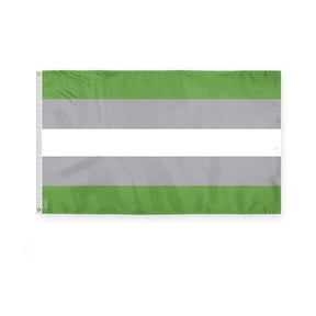 AGAS Greyromantic Pride Flag 3x5 Ft - Polyester - Plated Grommets - Greyromantic Body Flag 3 x 5 Ft Grey-Asexual Banner