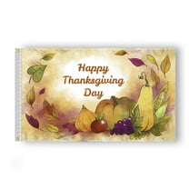 AGAS 18in x 12in Nylon Thanksgiving Outdoor Flag and Banner