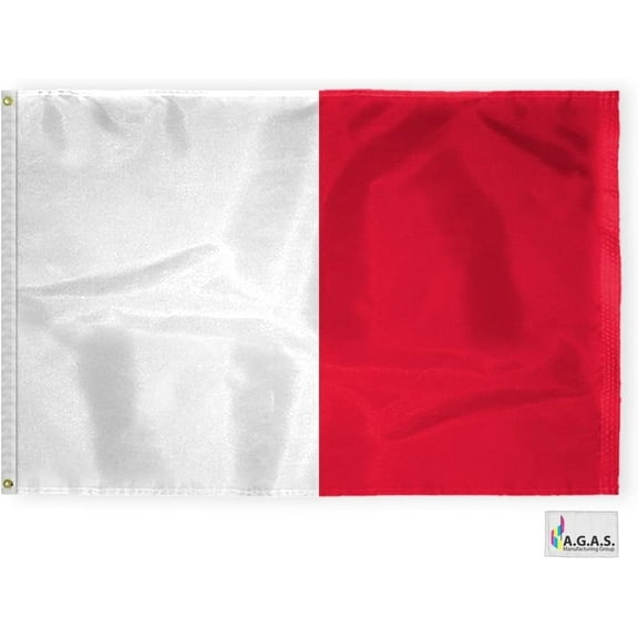 AGAS Hotel Code H Marine Signal Flag 4x6 Ft – 200D Nylon Nautical Boat Flag with Brass Grommets.