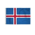 thumbnail image 1 of AGAS Iceland National Flag 2x3 ft Nylon Fabric Double Stitched Canvas Header Brass Grommets Fade Resistant & Vivid Colors Tough Iceland Banner, 1 of 1