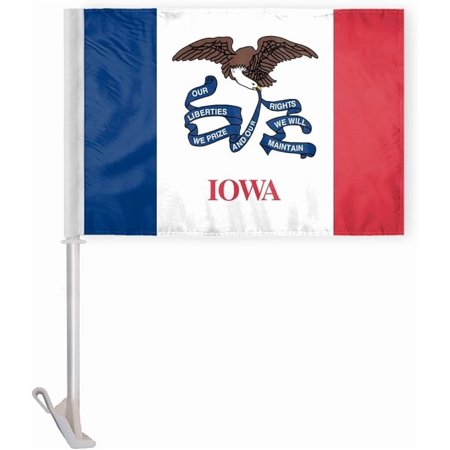 AGAS Iowa State Car Flags 12x16