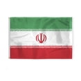 thumbnail image 1 of AGAS Iran National Flag 4x6 ft 200D Nylon Fabric Double Stitched Canvas Header Brass Grommets Fade Resistant & Vivid Colors Can be Hung on Flagpole Outside or Indoors on a Wall, 1 of 1