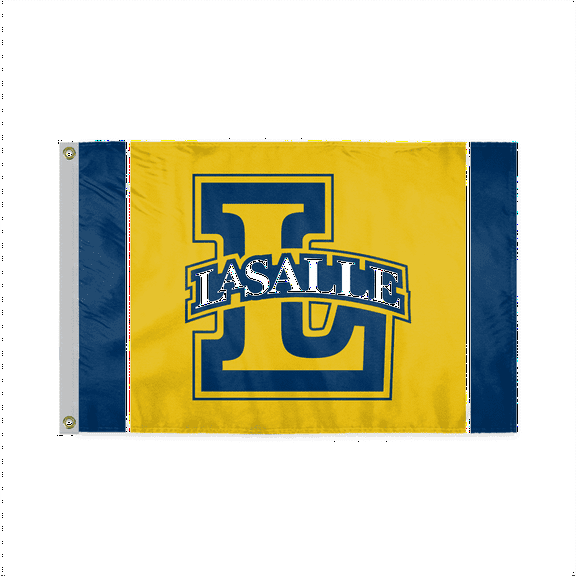 AGAS 3 x 5 Polyester La Salle University Explorers Flag Banner, Indoor Outdoor Durable Fabric