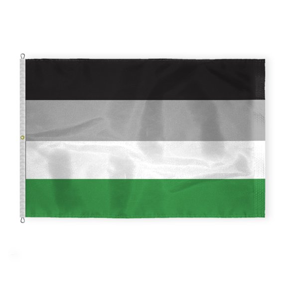 AGAS Large Androphilia Pride Flag 8x12 Ft - Double Sided Printed 200D Nylon - Rope Thimble Brass Grommet Stitched Edges Fade Proof Sharp Colors - Large Size Indoor/Outdoor Androphilia flag