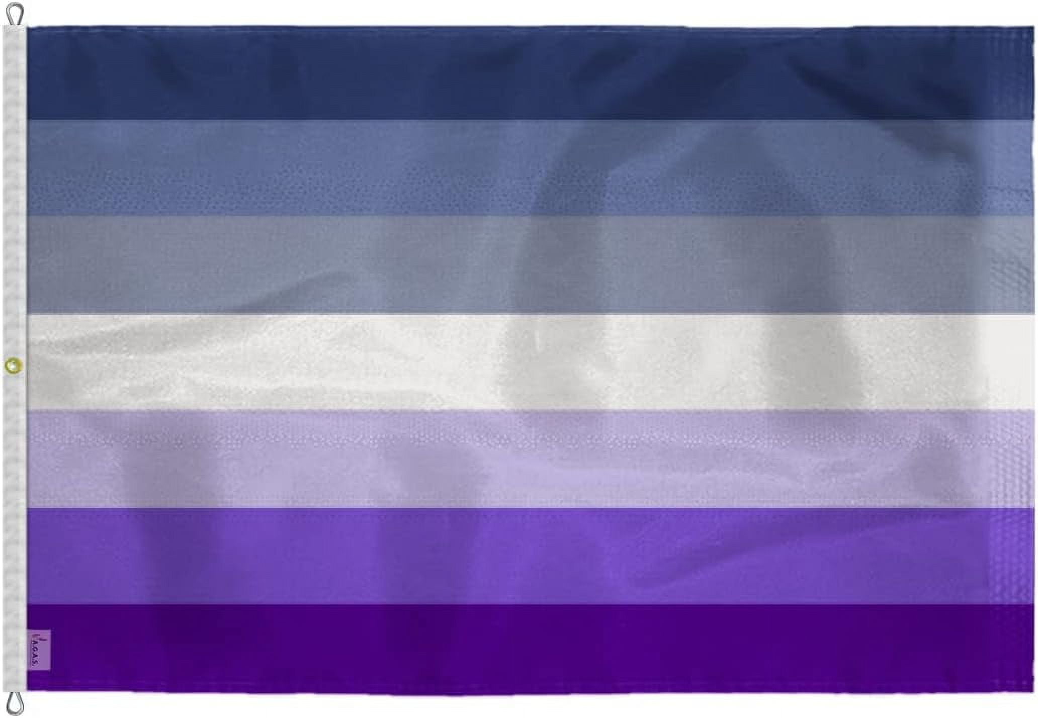 AGAS Large Butch Lesbian Pride Flag 8x12 Ft Double Sided Printed 200D