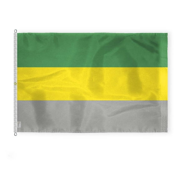 AGAS Large Lithromantic Pride Flag 10x15 Ft - Printed 200D Nylon - Rope Thimble Brass Grommet Stitched Edges Fade Proof Sharp Colors - Big Size Lithromantic Pride flag