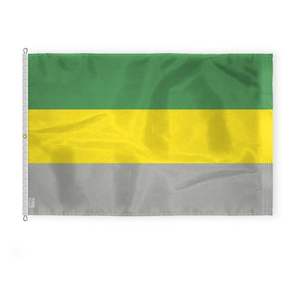 AGAS Large Lithromantic Pride Flag 8x12 Ft - Printed 200D Nylon - Rope Thimble Brass Grommet Stitched Edges Fade Proof Sharp Colors - Large Size Indoor/Outdoor Lithromantic Pride flag