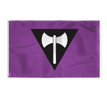 AGAS Lesbian Pride Flag 4x6 Ft - Double Sided Printed 200D Nylon - Brass Grommets Stitched Edges Fade Proof Sharp Vivid Colors - Les Pride Flag