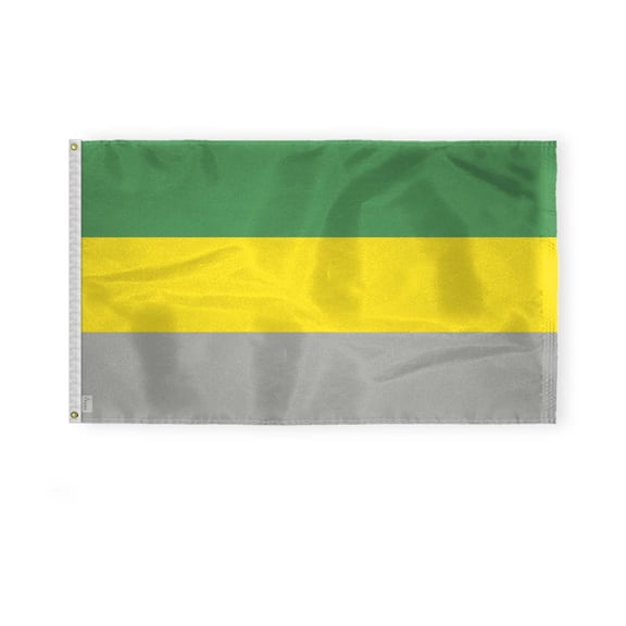 AGAS Lithromantic Pride Flag 3x5 Ft - Printed 200D Nylon - Brass Grommets Stitched Edges Fade Proof Sharp Colors