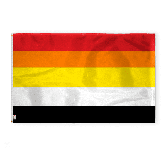 AGAS Lithsexual Pride Flag 5x8 Ft - Double Sided Printed 200D Nylon - Brass Grommets Stitched Edges Fade Proof Sharp Colors Indoor/Outdoor Lithosexual Pride flag