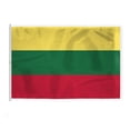 thumbnail image 1 of AGAS Lithuania Flag 8x12 ft - Outdoor 200D Nylon - 6 Needle Lock Stitched Fly Hem - Canvas Header - Rope Thimble & 1 Brass Grommet - Fade Proof - Large Size Lithuanian National Flag, 1 of 1