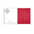 thumbnail image 1 of AGAS Malta Flag 3x5 ft Double Stitched Hem 100% Polyester Metal Grommets Indoor Maltese National Flag, 1 of 1