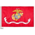 thumbnail image 1 of AGAS Marine Corps 4x6ft Ceremonial Nylon Flag, 1 of 1