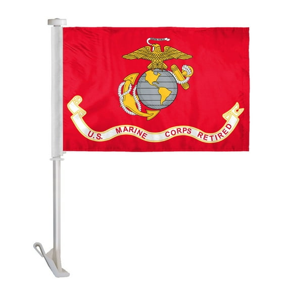 AGAS Marine Corps Retired 10.5x15in Knitted Polyester Flag