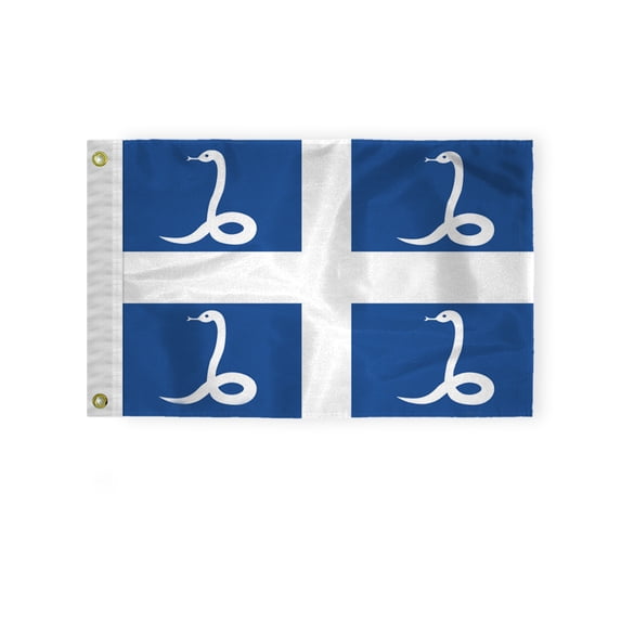 AGAS Martinique Nautical Flag 12x18 inch Mini France French Martinique National Flag 200D Nylon France French Martinique National Boat Flag