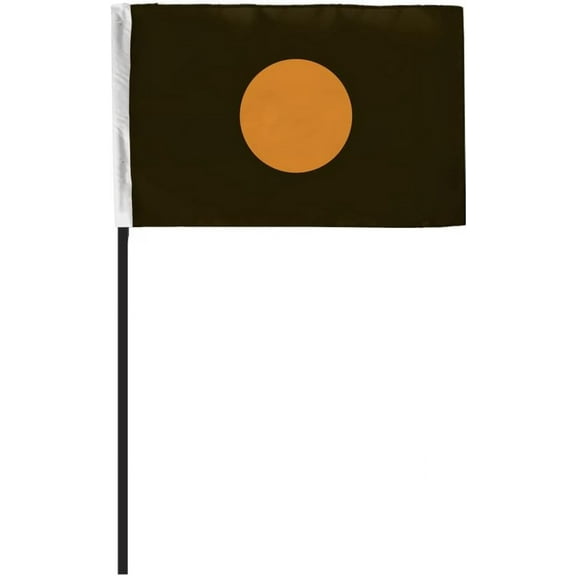 AGAS Meatball Mechanical Problems Racing Stick Flag 4x6 inch - Mounted on 11 inch Black Plastic Pole - Printed Single Sided on Heavy Duty 200D Nylon