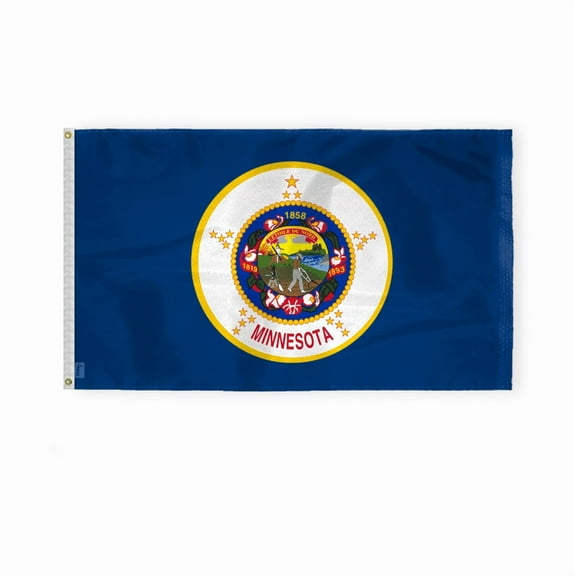 AGAS Minnesota State flag 3x5 Inch Polyester