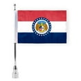 thumbnail image 1 of AGAS Missouri State Motorcycle Flag 6x9 inch - Double-Layered Printed 3-Ply Durable Knitted Polyester - 0.75 inch Sleeve - Fits on 3/8" Mount Pole (Not Included), 1 of 1