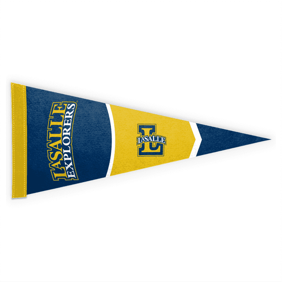 AGAS NCAA LaSalle Explorers Pennant Mini, 9 x 24 Inches Felt Wall Décor Pennant - Great for Home/Bed Room/Man Cave Décor
