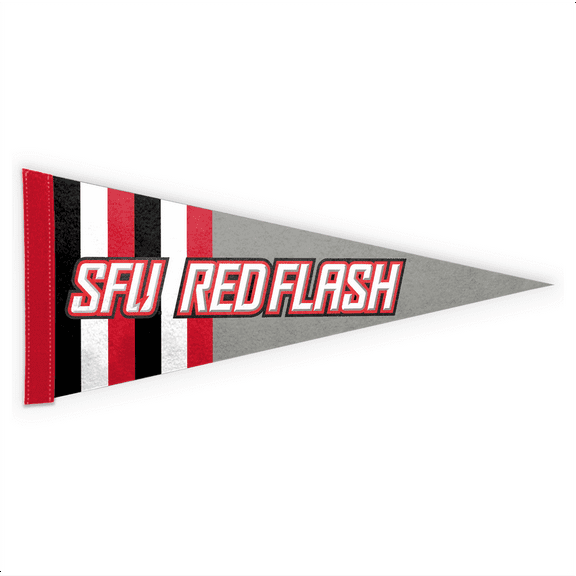 AGAS NCAA Saint Francis University SFU Red Flash Pennant Mini, 9 x 24 Inches Felt Wall Décor Pennant - Great for Home/Bed Room/Man Cave Décor