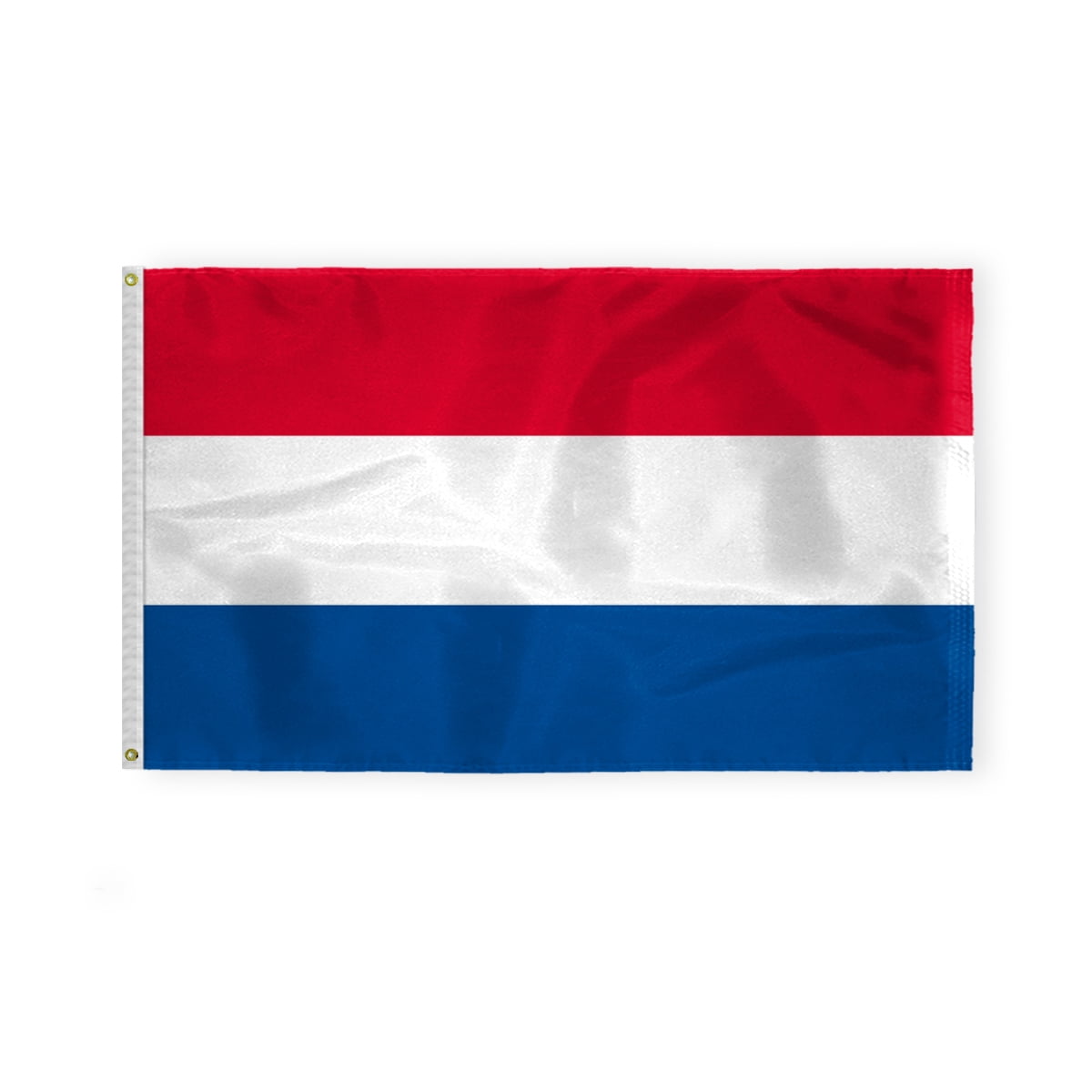 AGAS Netherlands National Flag 3x5 ft 200D Nylon Fabric Double Stitched Canvas Header Brass Grommets Fade Resistant & Vivid Colors Can be Hung on Flagpole Outside or Indoors on a Wall