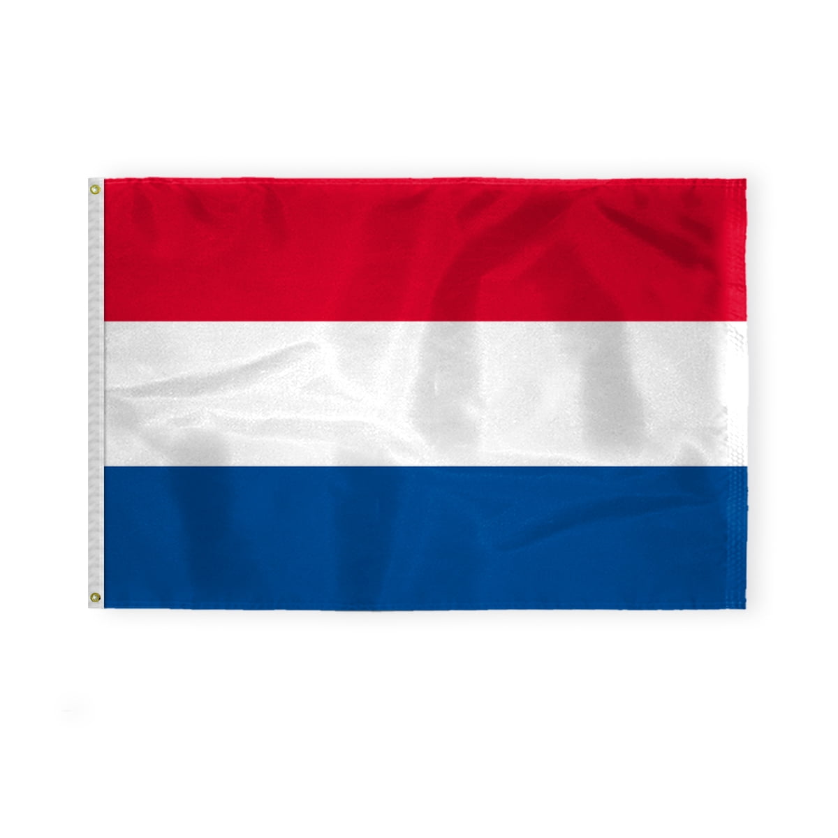 AGAS Netherlands National Flag 4x6 ft 200D Nylon Fabric Double Stitched Canvas Header Brass Grommets Fade Resistant & Vivid Colors Can be Hung on Flagpole Outside or Indoors on a Wall
