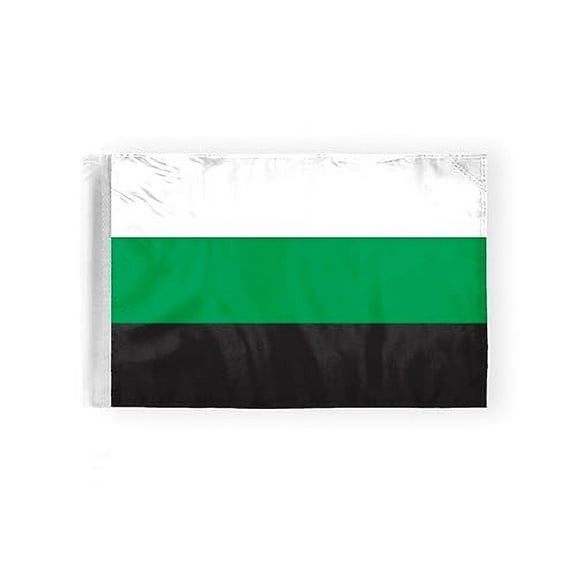 AGAS Neutrois Pride Motorcycle Flag 6x9 inch - Double-Layered Printed 2-Ply Durable Knitted Polyester - 0.75 inch Sleeve- Fits on 3/8" Mount Pole