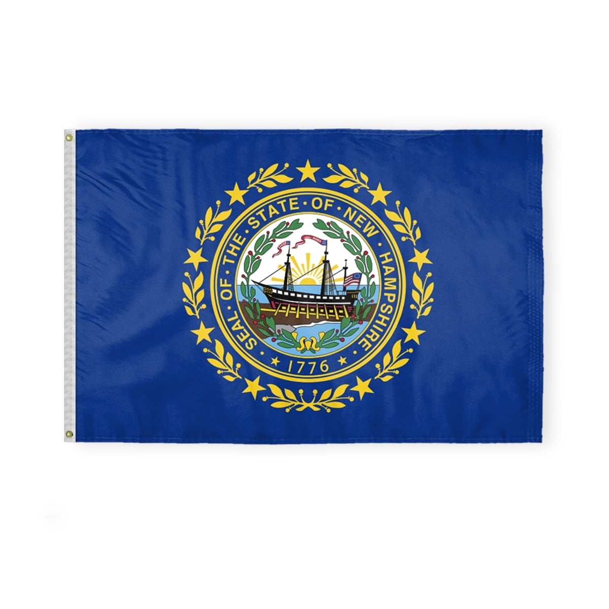 New Hampshire State Flag 4' x 6' Nylon with Brass Grommets