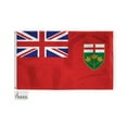 thumbnail image 1 of AGAS Ontario Canada Flag 3 x 5 ft Double Stitched Hem 100% Polyester Plated Grommets Indoor Canadian Province of Ontario Flag, 1 of 1