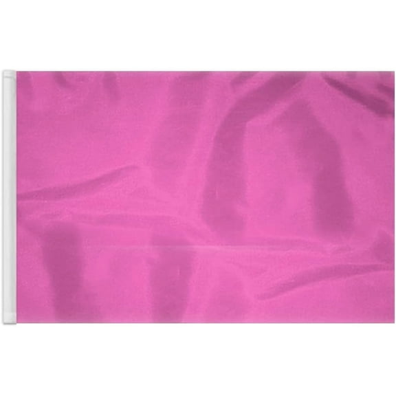 AGAS Pink Golf Flags Mini with Tube Insert 14x20 inch- Heavy Duty 200D Nylon - 14 inch long x 7/8 inch dia Rotating No Furl Pvc Tube - Double Sewn Edges